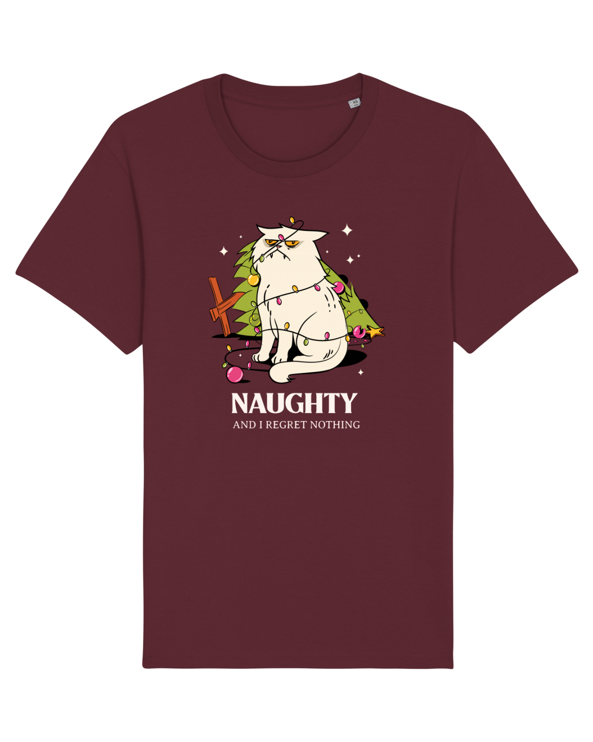 Tricou mânecă scurtă Unisex Rocker Burgundy