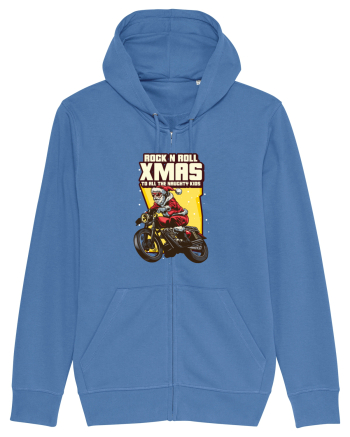 Rock n roll Christmas - Biker Santa Bright Blue