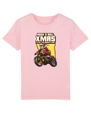 Rock n roll Christmas - Biker Santa Cotton Pink