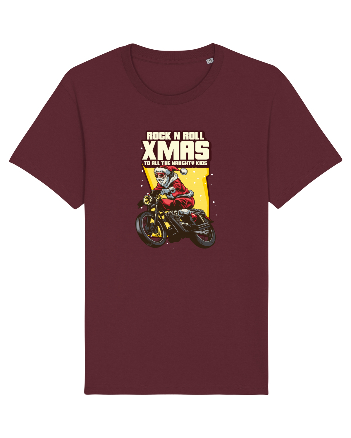 Tricou mânecă scurtă Unisex Rocker Burgundy