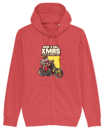 Rock n roll Christmas - Born free Hanorac cu fermoar Unisex Connector