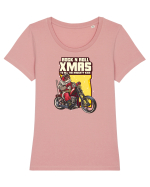 Rock n roll Christmas - Born free Tricou mânecă scurtă guler larg fitted Damă Expresser