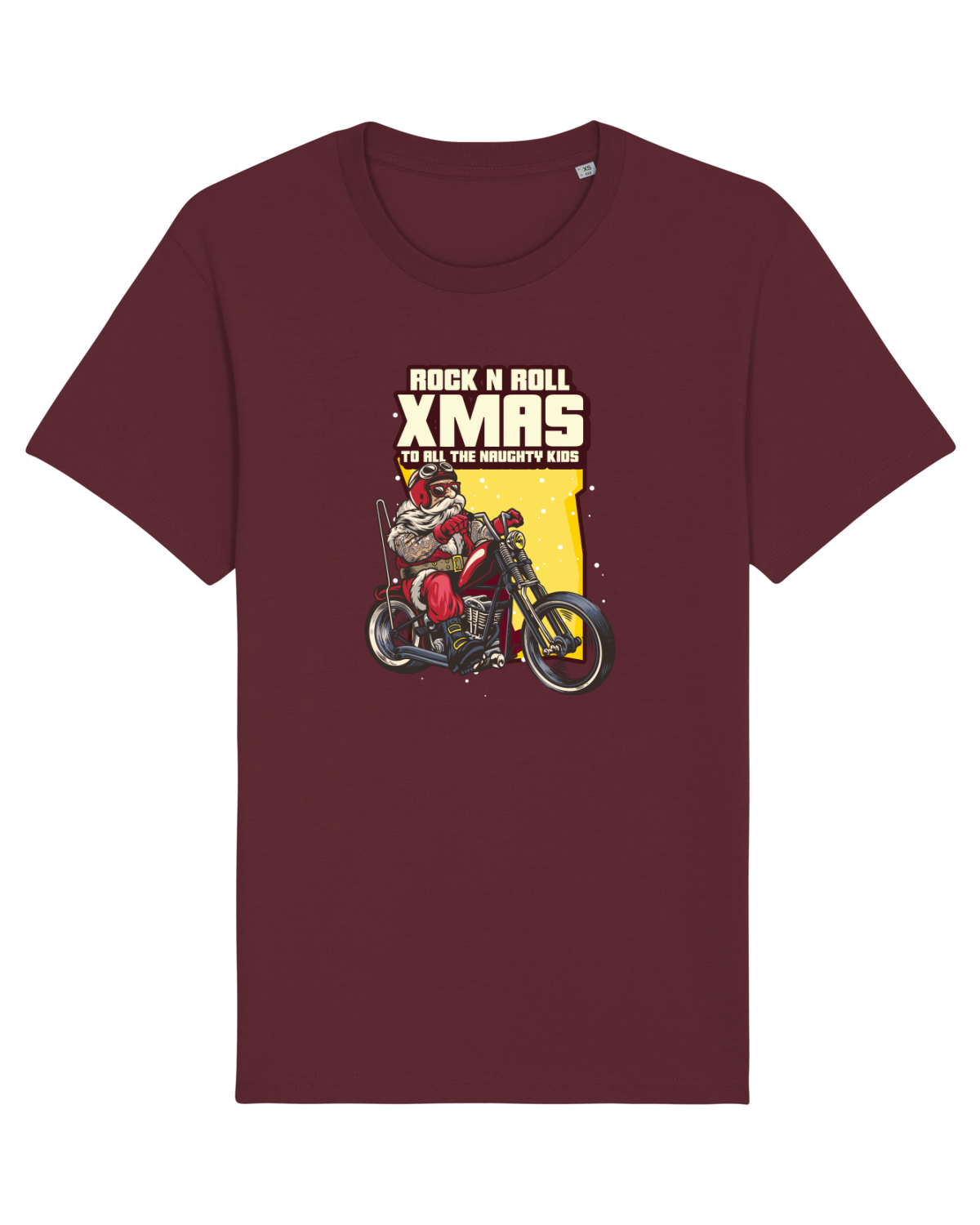 Tricou mânecă scurtă Unisex Rocker Burgundy