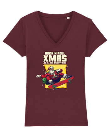 Rock n roll Christmas - Born to skate Burgundy
