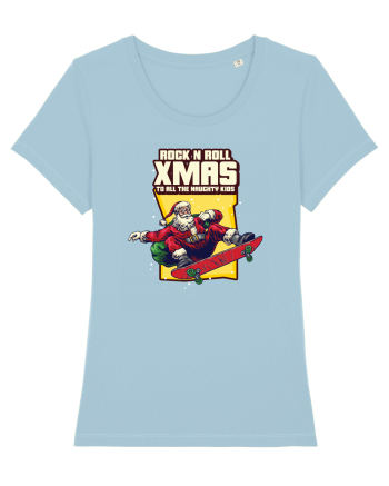 Rock n roll Christmas - Born to skate Sky Blue