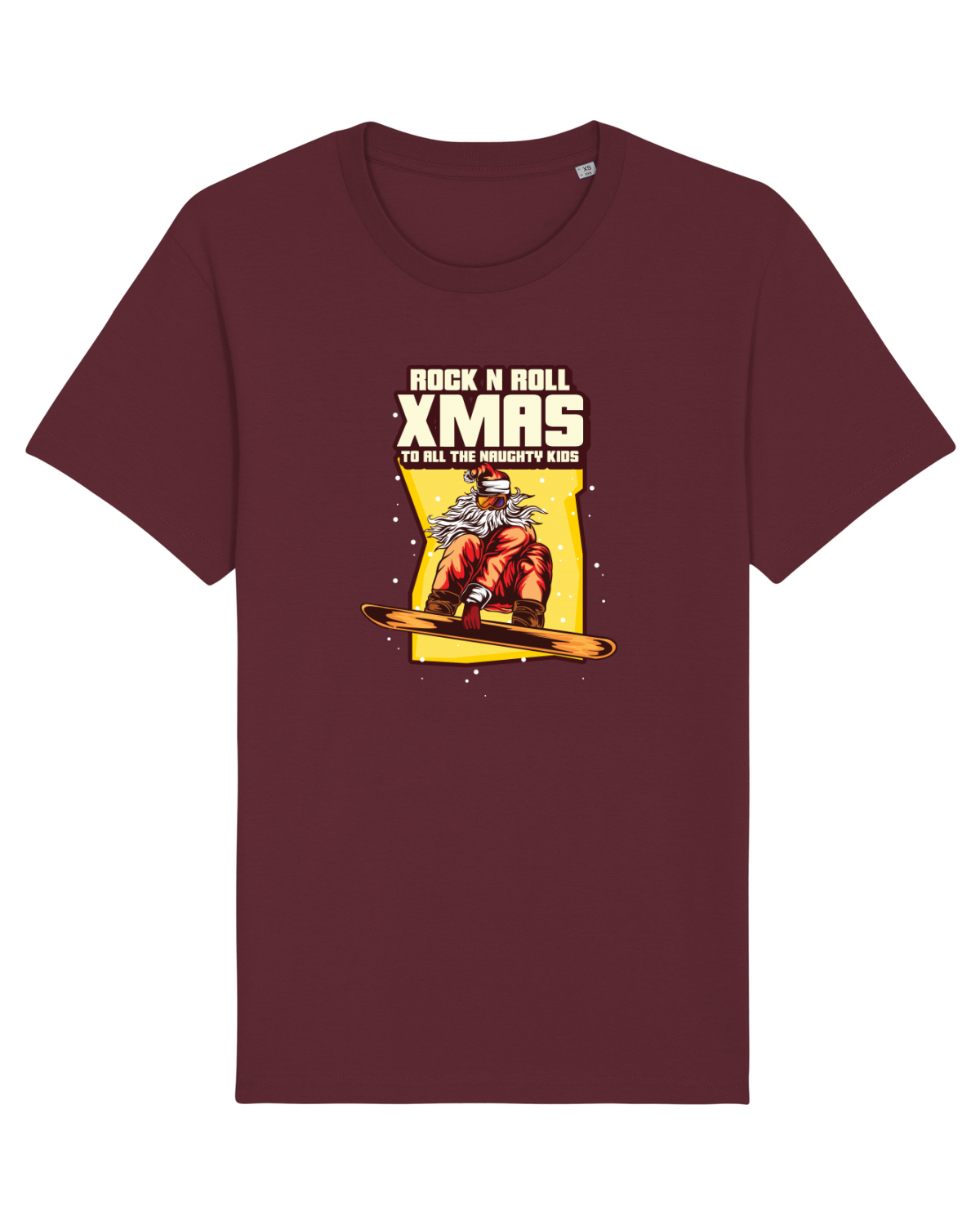 Tricou mânecă scurtă Unisex Rocker Burgundy