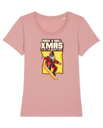 Rock n roll Christmas - Let it snow Tricou mânecă scurtă guler larg fitted Damă Expresser