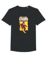 Rock n roll Christmas - Let it snow Tricou mânecă scurtă guler larg Bărbat Skater