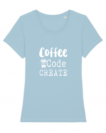 Coffee Code Create Sky Blue