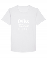 Coffee Code Create Tricou mânecă scurtă guler larg Bărbat Skater