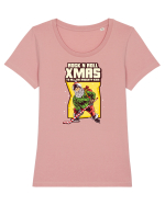 Rock n roll Christmas - Skating not hating Tricou mânecă scurtă guler larg fitted Damă Expresser