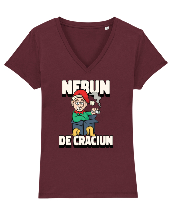 Nebun de Crăciun - Bărbat la agățat Burgundy