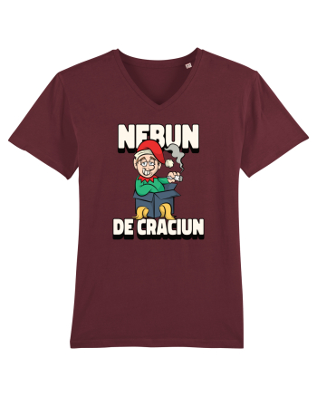 Nebun de Crăciun - Bărbat la agățat Burgundy