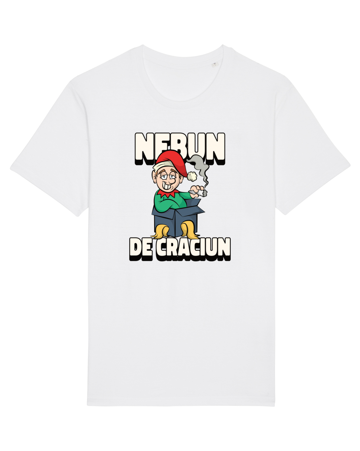 Tricou mânecă scurtă Unisex Rocker White