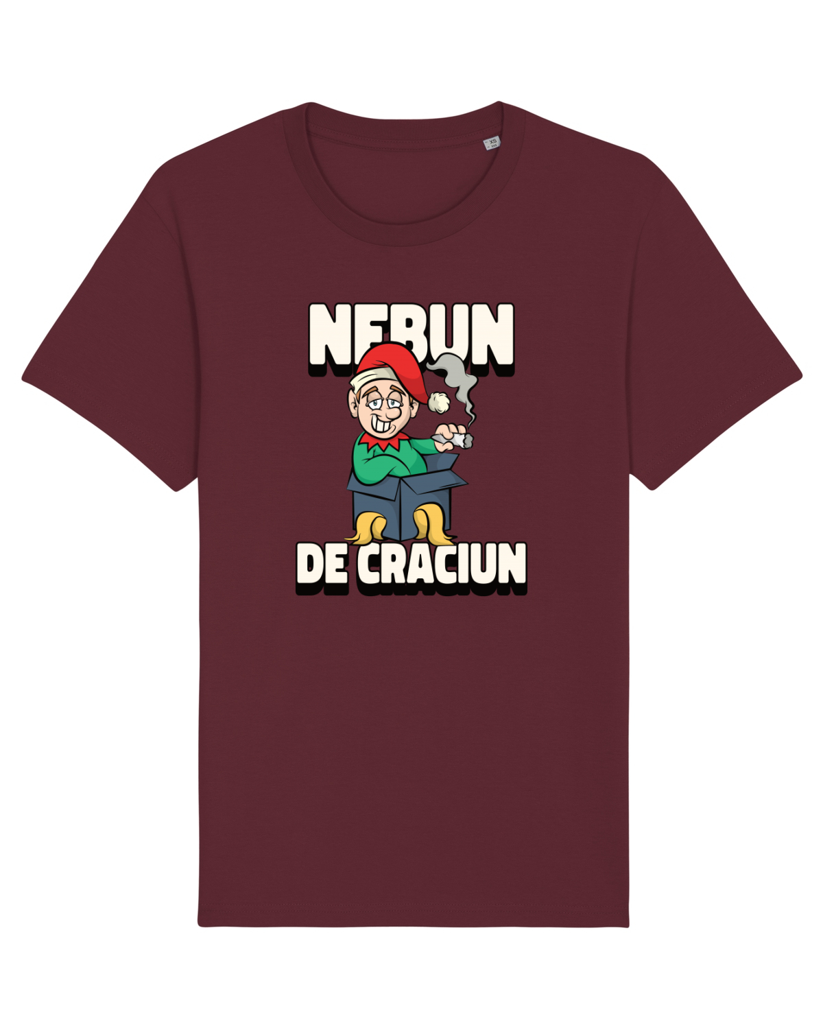 Tricou mânecă scurtă Unisex Rocker Burgundy