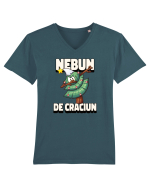 Nebun de Crăciun - Bradul de Crăciun Tricou mânecă scurtă guler V Bărbat Presenter