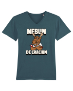 Nebun de Crăciun - Elan canadian Tricou mânecă scurtă guler V Bărbat Presenter