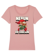 Nebun de Crăciun - Elf de Crăciun Tricou mânecă scurtă guler larg fitted Damă Expresser