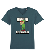 Nebun de Crăciun - Elf răutăcios Tricou mânecă scurtă guler V Bărbat Presenter