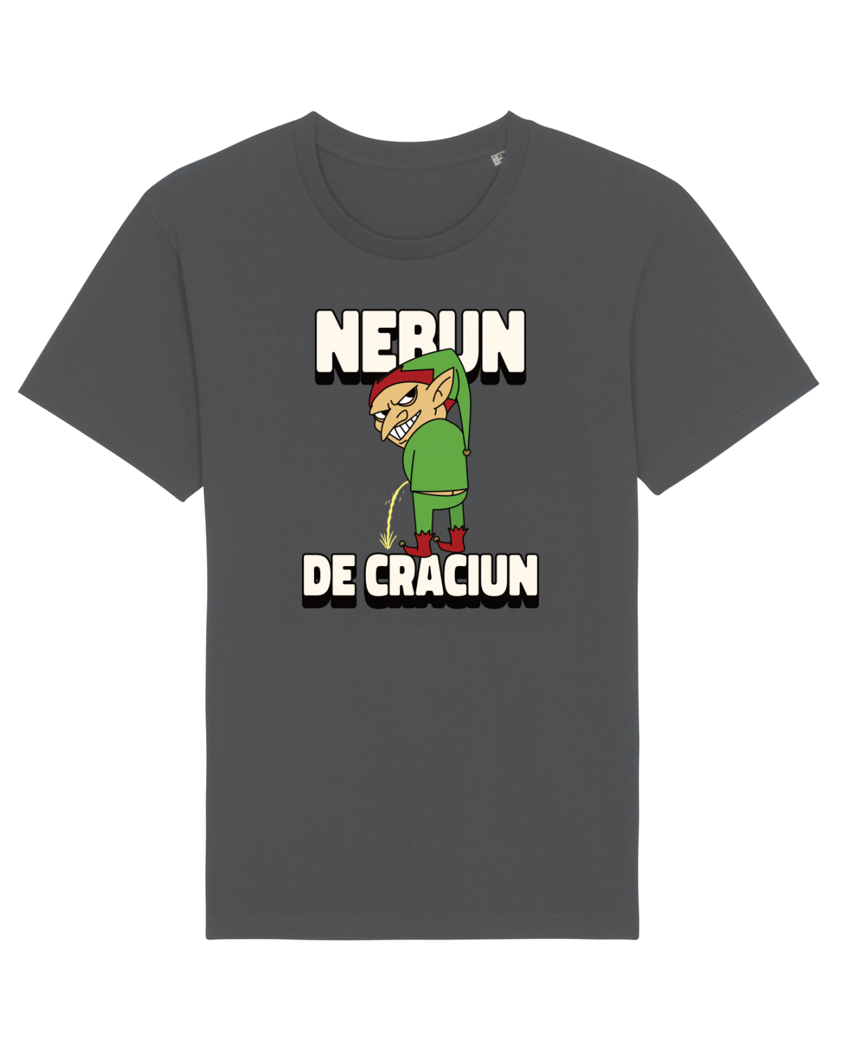 Tricou mânecă scurtă Unisex Rocker Anthracite