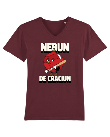 Nebun de Crăciun - Globul bătăuș Burgundy