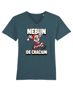 Nebun de Crăciun - Moșul cel vesel Tricou mânecă scurtă guler V Bărbat Presenter
