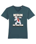 Nebun de Crăciun - Urs polar Tricou mânecă scurtă guler V Bărbat Presenter