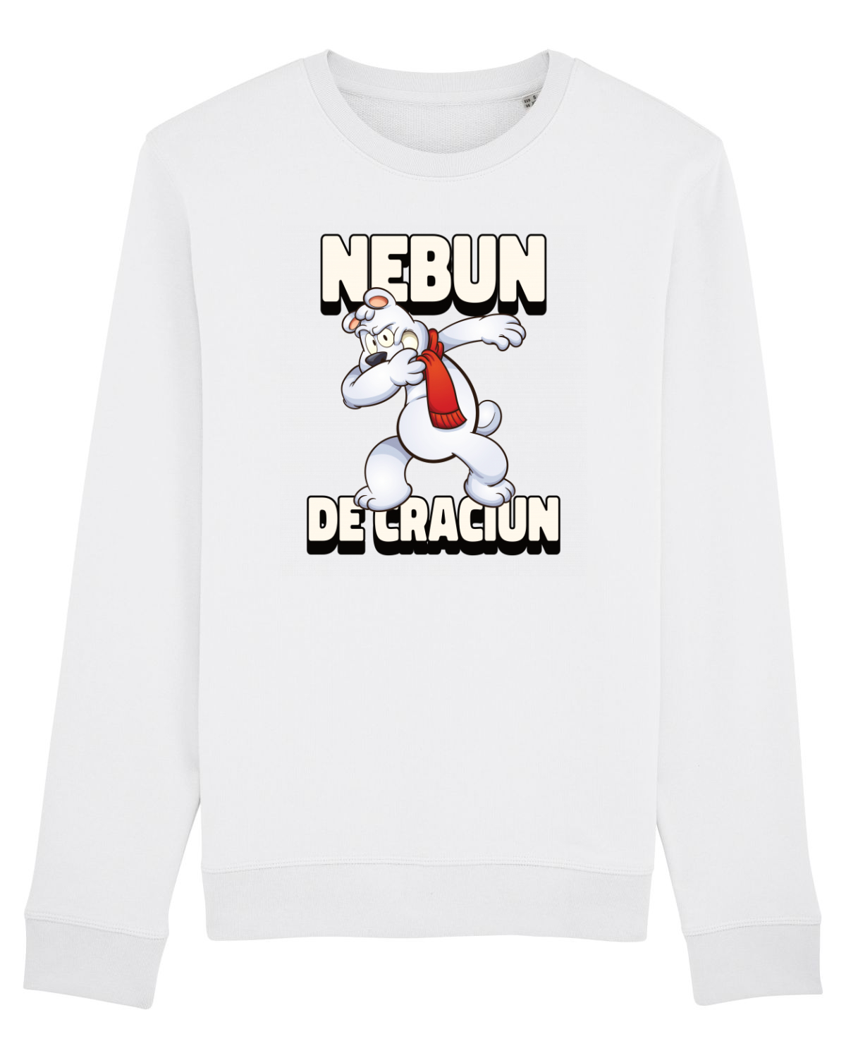 Bluză mânecă lungă Unisex Rise White