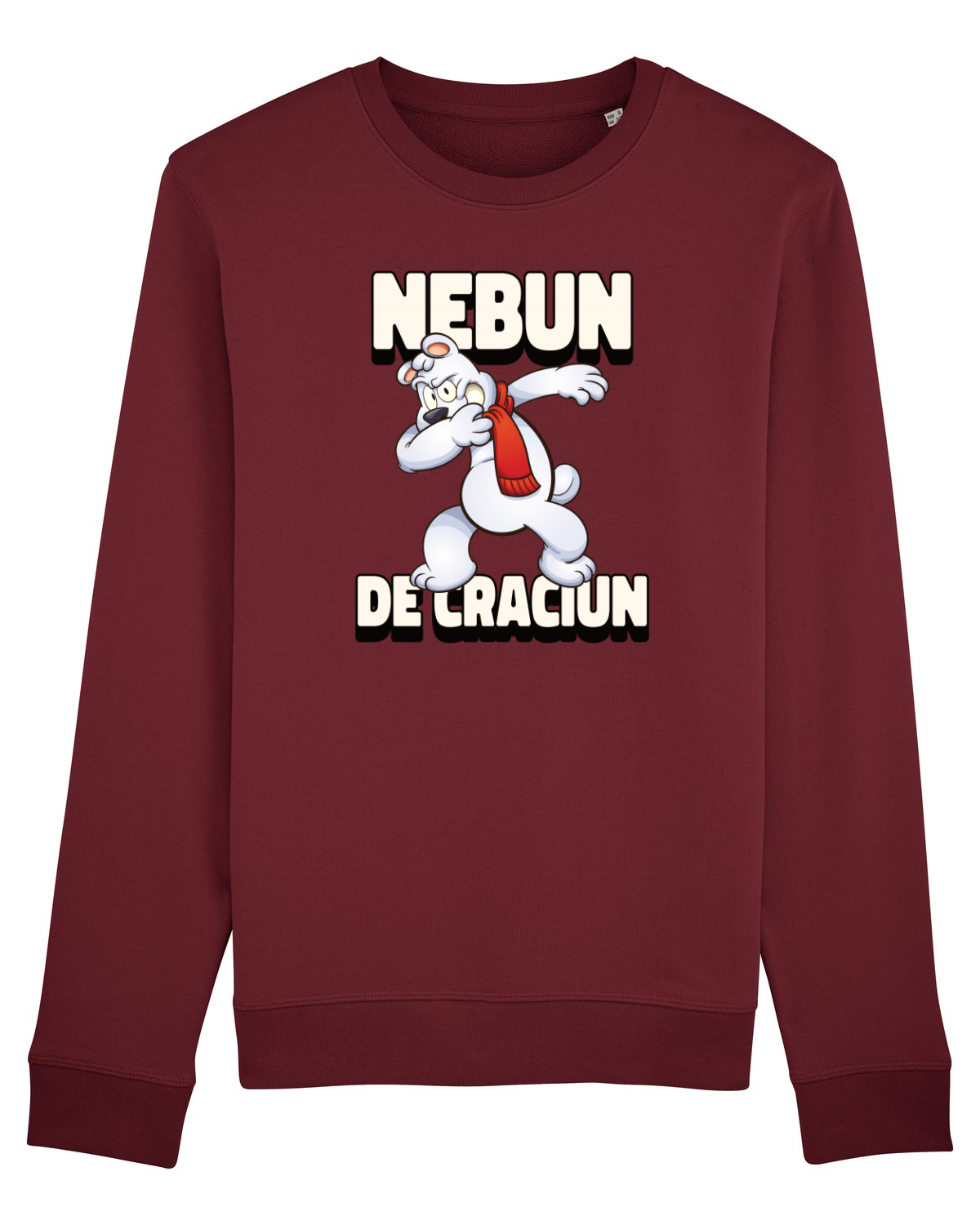 Bluză mânecă lungă Unisex Rise Burgundy