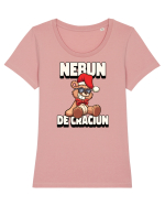 Nebun de Crăciun - Ursuleț simpatic Tricou mânecă scurtă guler larg fitted Damă Expresser