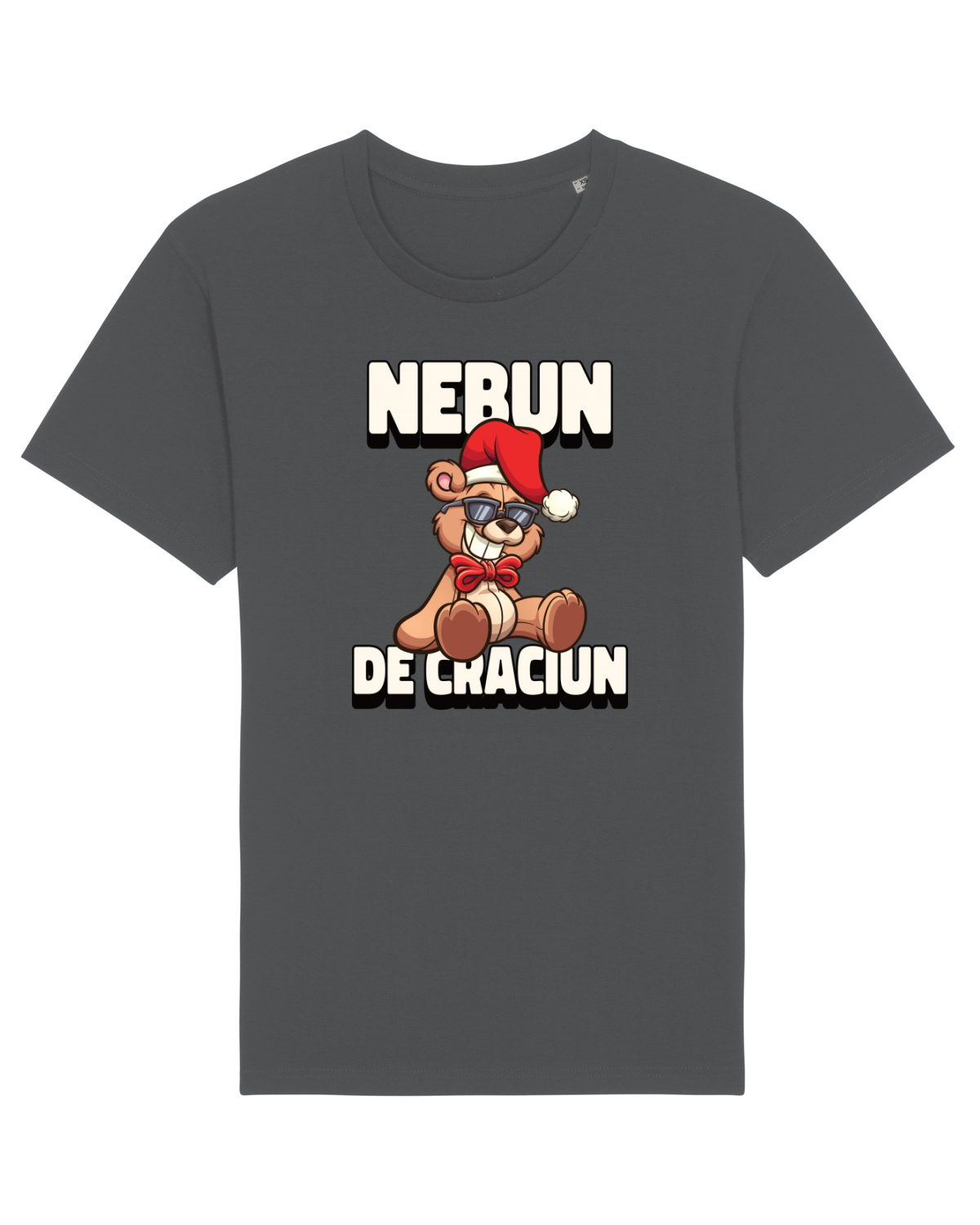Tricou mânecă scurtă Unisex Rocker Anthracite