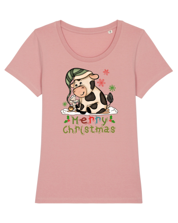 Vacă drăguță Merry Christmas HO HO HO Canyon Pink