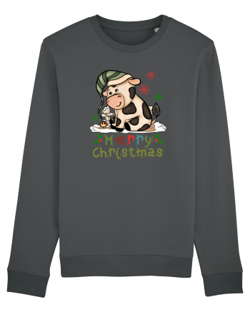 Vacă drăguță Merry Christmas HO HO HO Anthracite