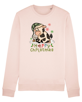 Vacă drăguță Merry Christmas HO HO HO Candy Pink