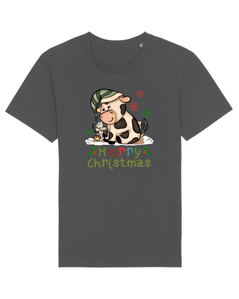 Vacă drăguță Merry Christmas HO HO HO Anthracite