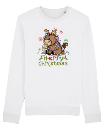 Vacă drăguță Merry Christmas White