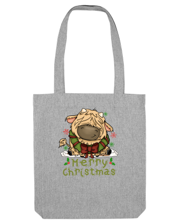 Vacă drăguță Merry Christmas HO HO HO Heather Grey