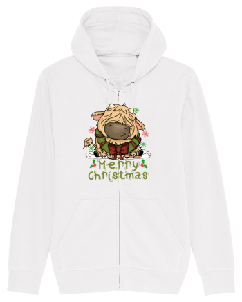 Vacă drăguță Merry Christmas HO HO HO White