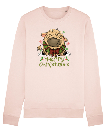 Vacă drăguță Merry Christmas HO HO HO Candy Pink