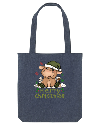 Vacă drăguță Merry Christmas HO HO HO Midnight Blue