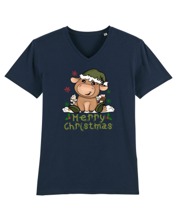 Vacă drăguță Merry Christmas HO HO HO French Navy