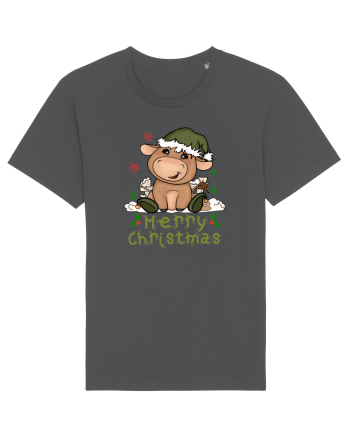 Vacă drăguță Merry Christmas HO HO HO Anthracite