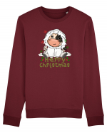 Vacă drăguță Merry Christmas HO HO HO Bluză mânecă lungă Unisex Rise