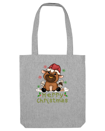 Merry Christmas HO HO HO cu Văcuțe Heather Grey