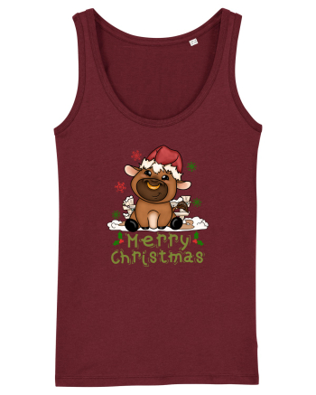 Merry Christmas HO HO HO cu Văcuțe Burgundy