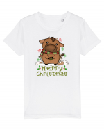 Vacă drăguță Merry Christmas Tricou mânecă scurtă  Copii Mini Creator