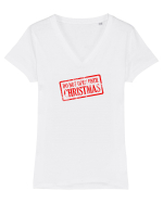Nu deschide până la Crăciun Tricou mânecă scurtă guler V Damă Evoker