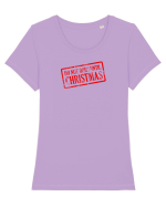 Nu deschide până la Crăciun Tricou mânecă scurtă guler larg fitted Damă Expresser