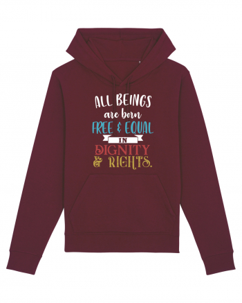 Free and Equal Burgundy