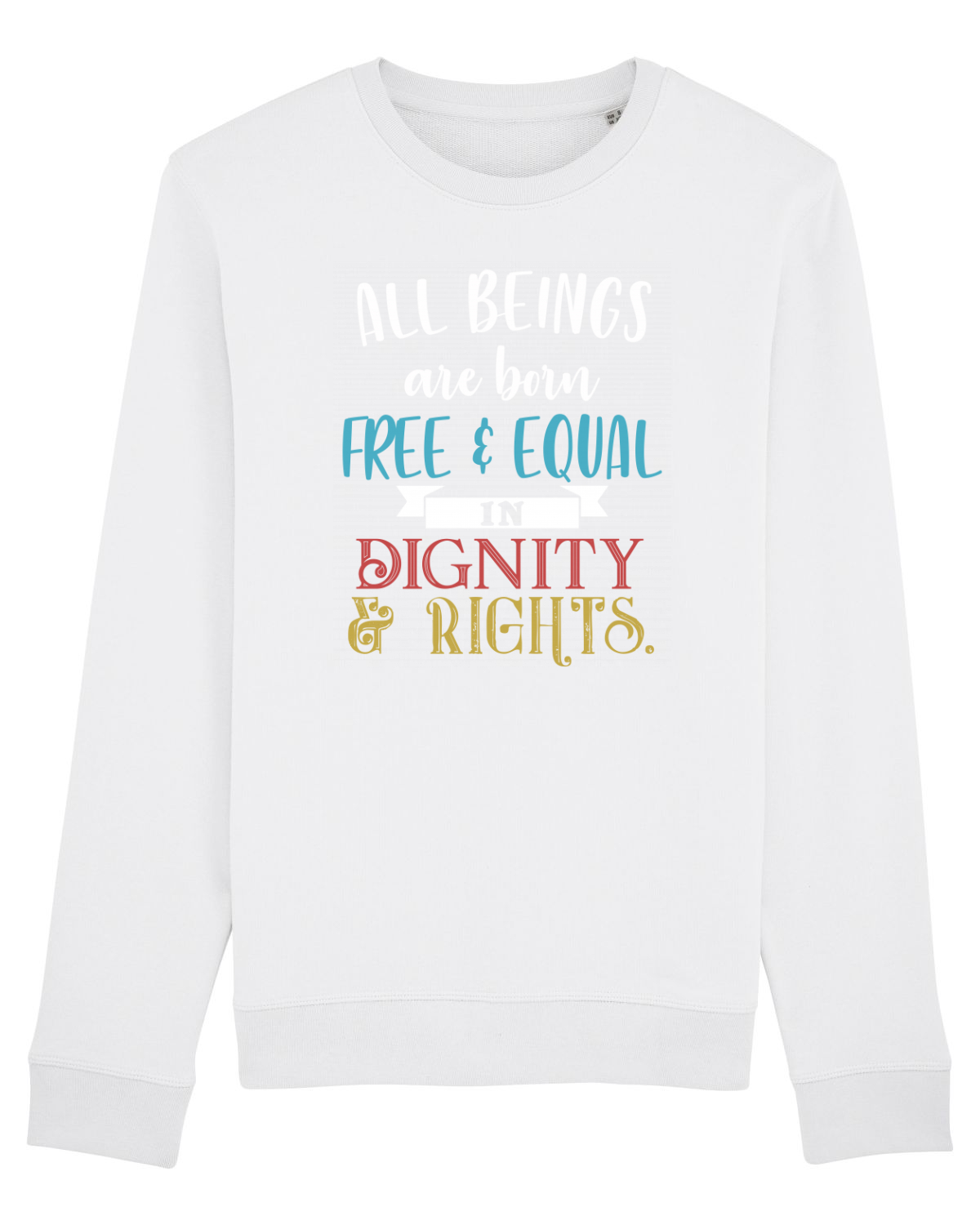 Bluză mânecă lungă Unisex Rise White